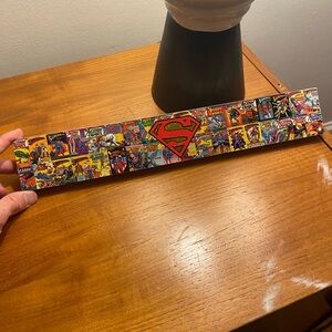 Spoontiques Superman Long Wood Sign 16”